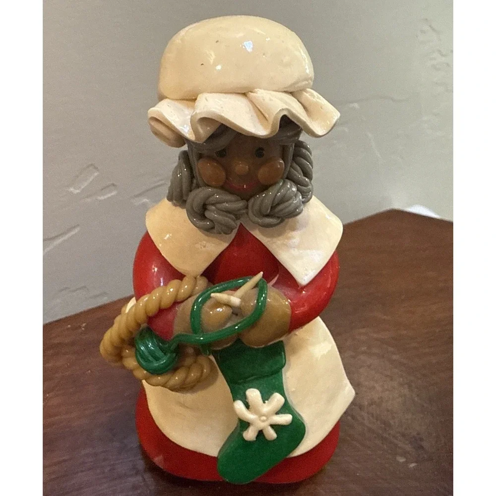 Vintage 1994 Possible Dreams Sugar Works Mrs Claus Figurine Folkraft Christma